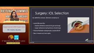 Surgical Crossroads in DME-Surgical Cataract, Dr Chaitra Jayadev