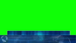 Green Screen News Lower Third | 02 Layer News Banner Blue Design | Broadcasting Scroll Patti | Free