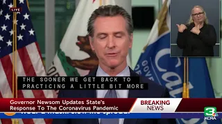 COVID-19 LIVE UPDATE | Gov. Newsom holds briefing with latest on coronavirus in California