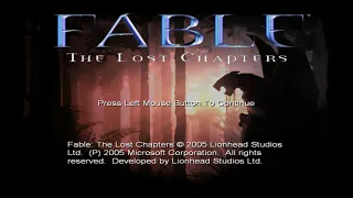 Fable - The Lost Chapters - Title Screen - 1 Hour