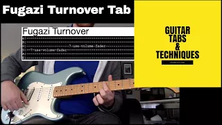 Fugazi Turnover Guitar Lesson Tutorial with Tabs Repeater