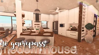 no gamepass modern house♡ | bloxburg speedbuild | luminto