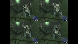 Four Costumes of the main RE Outbreak girls get eaten by the Hunter Gamma