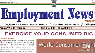 Employment news March month 2020