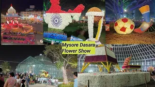 Mysore Dasara Flower Show🌺🌹 | Mysore Dasara Lighting | Mysore Dasara Vlog