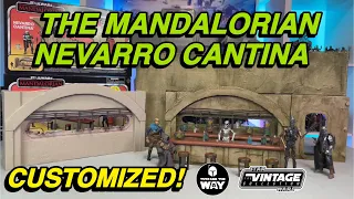 Star Wars The Vintage Collection | The Mandalorian Nevarro Cantina | Custom & Diorama!