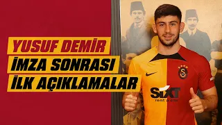 Yeni transferimiz Yusuf Demir: ''Türkiye'nin en büyük takımında oynuyorum. Hedefim şampiyon olmak.''