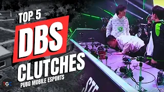 Top 5 DBS Clutches You Wouldn't Want To Miss! - PUBG MOBILE Esports