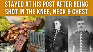 The courage of Lt Dease VC, WW1 | Shot in the knee & neck yet still fought on