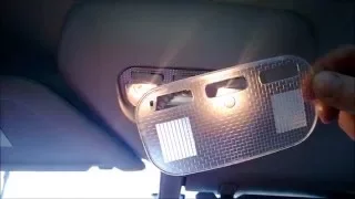 How to Change Replacement INTERIOR Bulbs on LED. Citroen C4 Grand Picasso. Подсветка Салона