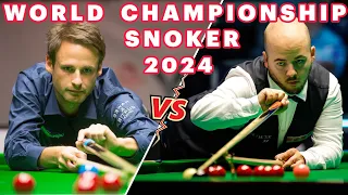 LUCA BRECEL VS DAVID GILBERT HIGHLIGHT SNOOKER  WORLD CHAMPIONSHIP 2024 SESSION 1