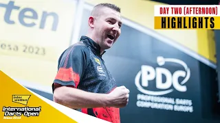 STAGE FALLS ON ASPINALL | Day Two Afternoon Highlights | 2023 International Darts Open