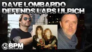 Dave Lombardo Defends Lars Ulrich from Critics