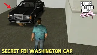 Secret FBI Washington Car Location in GTA Vice City | GTA Vice City Hidden Place #GTAVC