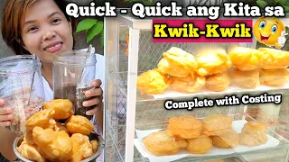 Kwek-Kwek PangNegosyo Recipe + Sauce at Suka na Balik-balikan Complete with Costing