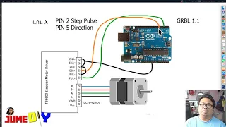 การต่อสายไฟ CNC GRBL - PART 1