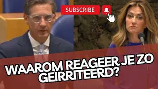 Eerdmans (JA21) pakt Yesilgöz aan! 'Waarom reageer je zo geïrriteerd?'