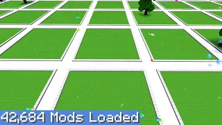 Largest Minecraft Modpack but I gave 100 players one chunk to build anything