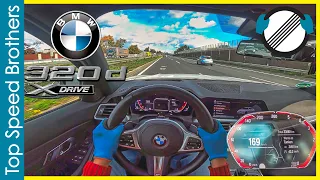 BMW 320d G20 Xdrive (2020) AUTOBAHN POV TOP SPEED 🚀