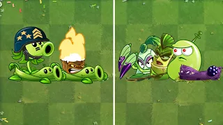 Team (Mega Gatling Pea + Torchwood) VS Team (Pokra + Bamboo)  - Who Will Win? - PvZ2 Team Plant