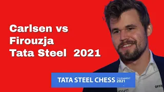 Queen's Gambit Does It Again | Magnus Carlsen vs Alireza Firouzja: Tata Steel Chess Tournament 2021