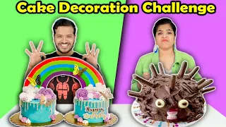 Cake Decoration Challenge | Yellow Vs Red Cake Decoration Challenge | Hungry Birds