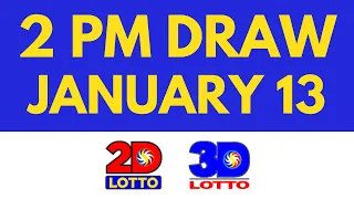 Lotto Result January 13 2024 2pm Swertres Ez2 PCSO