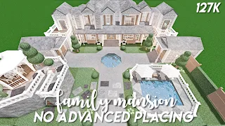 No advanced placing family mansion -  Bloxburg speedbuild