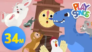 Hickory Dickory Dock ⏰ + More Nursery Rhymes & Kids Songs - Finger Family | Playsongs