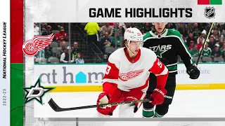 Red Wings @ Stars 12/10 | NHL Highlights 2022