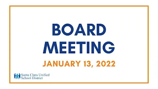 Board Meeting - January 13, 2022