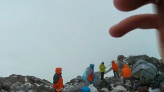 360 градусов. Лагерь на скалах Эльбруса, высота 4100