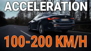 2021 BMW 430i  - Acceleration 100 - 200 km/h RaceChip vs. Stock