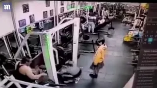 Mexican woman crushed in gym Original Video