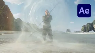 Aquaman Trident Water Shield Effect in After Effects Tutorial