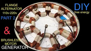 BUILD YOUR OWN GENERATOR - FREE ELECTRICITY WITH WIND AND WATER POWER - ALTERNATOR CONSTRUCTION