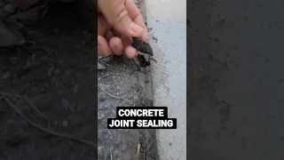 😁😁CONCRETE TO ASPHALT JOINT SEALING #shorts #asphaltsealing