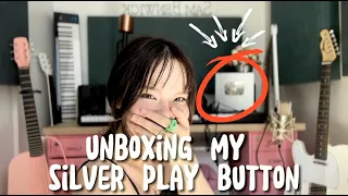 UNBOXING MY SILVER PLAY BUTTON (finally lmao)