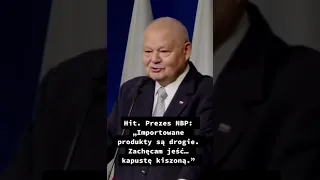 HIT!!! Glapiński: Importowane produkty są drogie. Zachęcam jeść kapustę kiszoną"