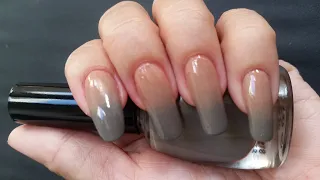 Easy Ombre Nail Art: Nude to Gray Gradient | Rose Diy