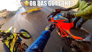 SPONTAN BIKES IM STAU GETAUSCHT