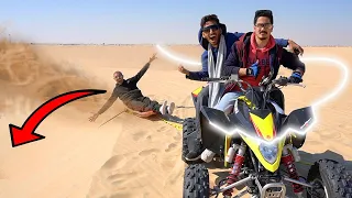 تزلجنا على الرمل بالدباب 🤯🏂 !!  تكسرنا 🤕💔