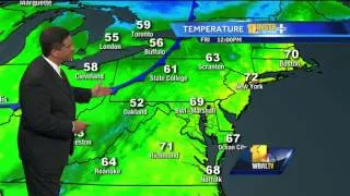 Sun, clouds, temps in 70s Friday afternoon