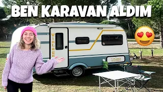 ÇEKME KARAVAN SATIN ALDIM!!! - 750kg. Altı Güneş Panelli Tam Donanımlı Karavan Turu