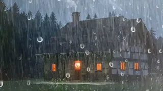 3 Hours Heavy Rain & Thunder Sounds ( INSTANTLY SLEEP )