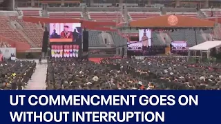 UT Austin Commencement ceremony continues as planned without disruption | FOX 7 Austin