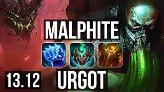 MALPHITE vs URGOT (TOP) | 66% winrate, 5/3/11 | EUW Master | 13.12