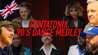 90s Dance Medley - Pentatonix REACTION!! | OFFICE BLOKES REACT!!