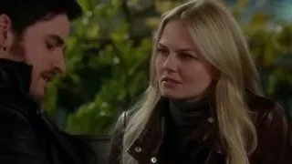 Once Upon a Time S03E21E22 hook and emma kiss scene