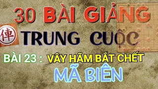 Bài 23 : Vây Bắt Mã Biên thùy - 30 bài giảng về TRUNG CUỘC cờ tướng Mr Bill